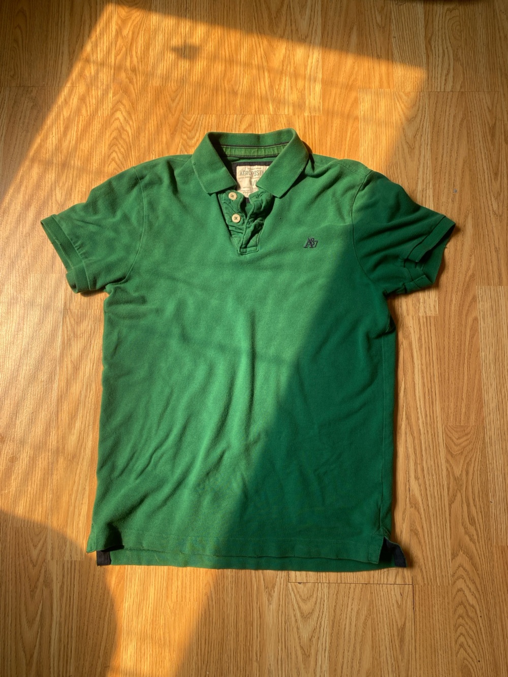 Y2K Green Aeropostale Men's M Polo